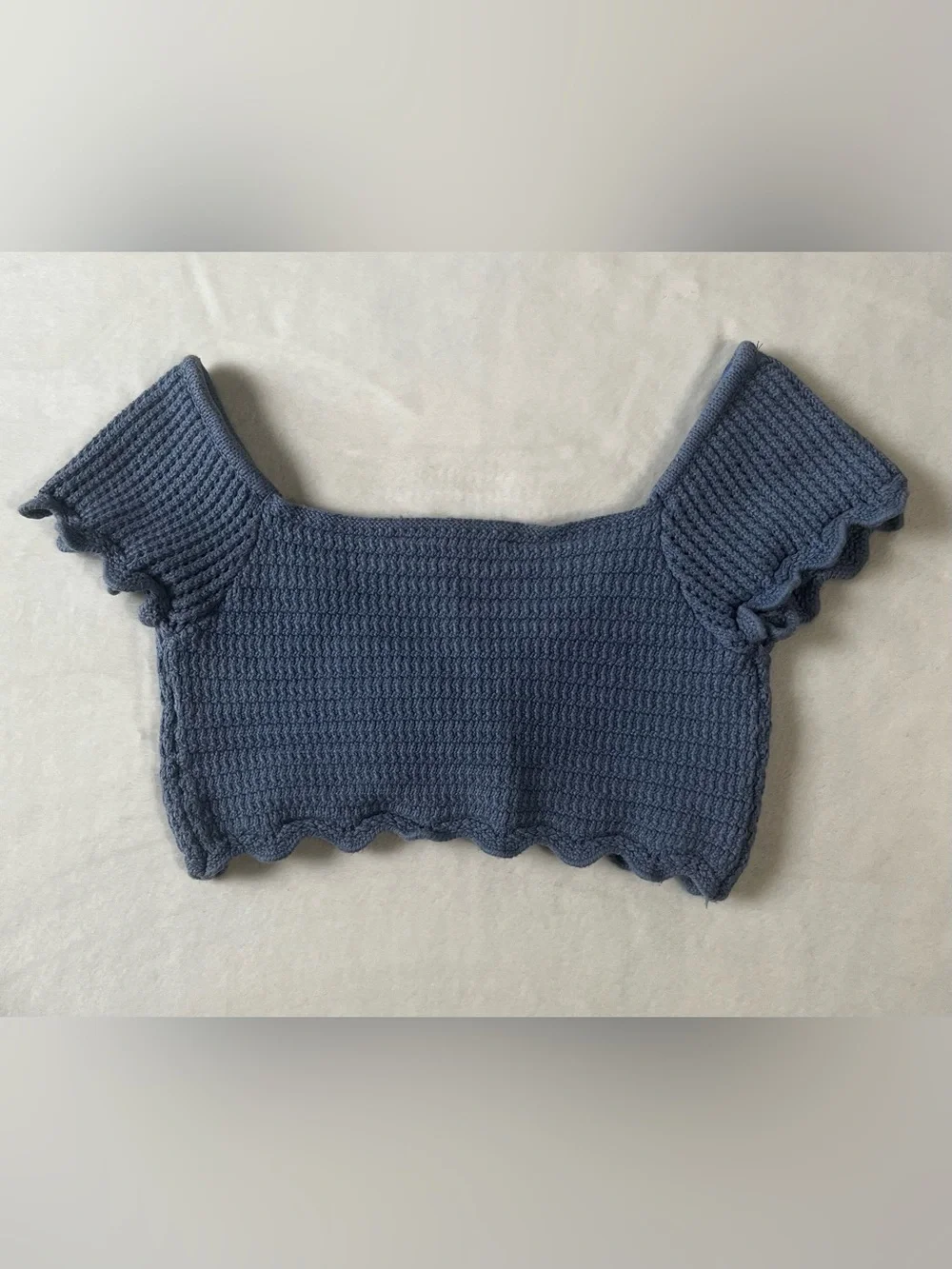 Light Blue Zara Crop Top